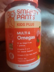 Smarty Pants Multivitamin + Omega Gummies For Kids, 60 Count Bottle Exp. 6/2027