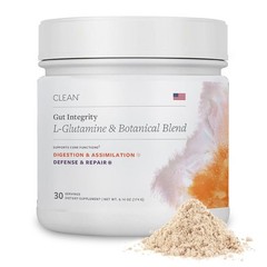Clean Program Gut Integrity L-Glutamine Powder 5G Per Serving Aloe Slippery Elm