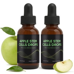 Cellics Apple Stem Cell Drops 2 Pack Fulvic Acid Fucoidan Wellness 60ml