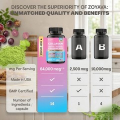 Zoyava 14-in-1 Collagen Complex – with Biotin & Keratin