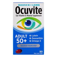 Bausch & Lomb Ocuvite Adult 50+ Eye Vitamin & Mineral Supplement Minigels, 90 Ct