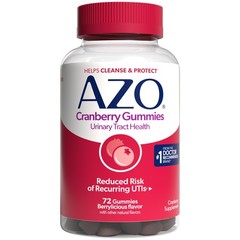 AZO ZO Cranberry Gummies for Urinary Tract 72 Count (Pack of 1), 72