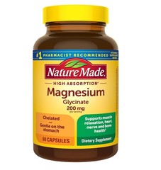 Nature Made Magnesium Glycinate 200 mg Per Serving Capsules, Dietary Supplement