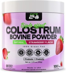 Bovine X3 Colostrum Supplement Powder for Humans, 100% Pure Whole Natural Grass