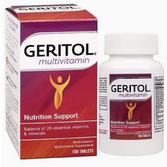 Geritol Multi-Vitamin Nutritional Supplements – 2 Bottles – 200 Tablets Total