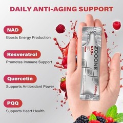 Men & NAD+ Women, 1000mg Liquid for Cellular Energy Support, NR & Resveratrol*/
