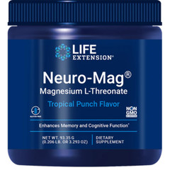 Neuro-Mag Magnesium L-Threonate Powder Tropical Punch Life Extension