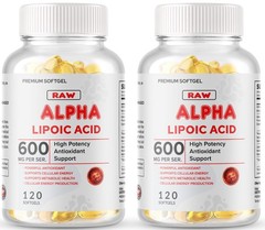 Alpha Lipoic Acid 600mg 240 Softgel with Biotin Optimizer