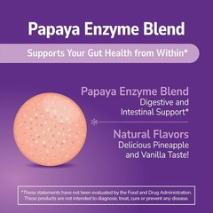 Papaya Enzyme Chewables, Digestive Enzymes, Natural Digestive Aid, 100 Count