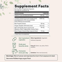 Black Curcuminoids 6-in-1|95% 1000mg with Curcumin Pepper,120 Caps Pure Turmeric