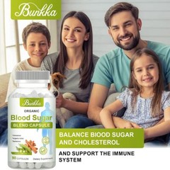 Blood Sugar Support Supplement Berberine & Cinnamon 20 Herbs Complex 90 Pills