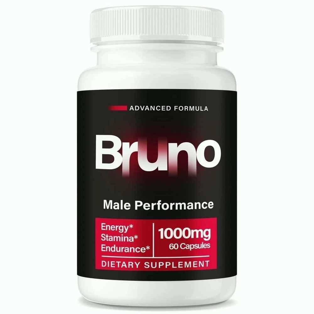 Bruno Pills for Men Advanced Male Performance & Energy Capsules 60ct Free Ship