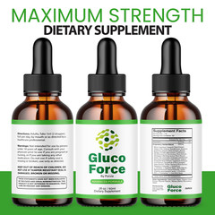 (5 Pack) Gluco Force Drops Extra Strength Formula Supplement Maximum Strength