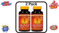 BioAstin Hawaiian Astaxanthin 12 mg–120 Softgels | (2 Pack) Exp 10/2027