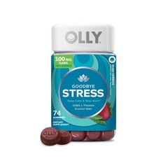 OLLY Goodbye Stress Gummy, GABA, L-Theanine, Lemon Balm, Stress… FAST USA SHIP