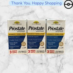 REAL HEALTH THE PROSTATE FORMULA -270 TABLETS-SAW PALMETTO DIETARY SUPPLEMENT