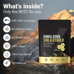 Shilajit 60 Gummies, Shilajit Micronutrient Supplement, Himalayan Premium – 2025