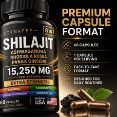 Shilajit Multivitamin(Turmeric, Ashwagandha, Ginger, Cordyceps Mushrooms)60 cap