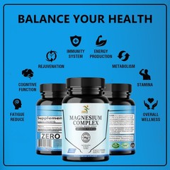 Magnesium Complex 470mg with Citrate, Malate, Glycinate – High Absorption