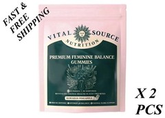 2 PACKS—NEW LUXRY Vital Source Nutrition Premium Feminine Balance Gummies 60
