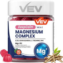 “L-Theanine, Gummies Magnesium Complex DeepCalm 14-in-1 VEV – Ashwagandha, D”