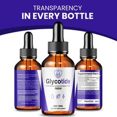 (5 Pack) Glycotide Drops Blood Support Liquid Supplement Glucose Levels (10 oz)