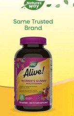 Nature’s Way ALIVE Women’ Gummy Multi Vitamin Supplement Mixed Berry 130 Gummies