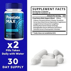 Prostate Max Formula Supplement Natural Vitamin for Health & Wellness 60 2 pack