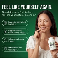 4x Alevia Organic Amla Capsules 1000mg Indian Gooseberry Antioxidant Supplement