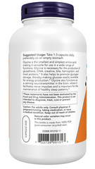 NOW Foods Glycine 1000 mg Amino Acid 250 caps 12/2029 EXP Neurotransmitter