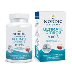Nordic Naturals Ultimate Omega Minis – for Heart, Brain & Immune Health, 60 Ct