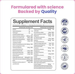 All-in-One Women’s Multivitamin Gummies with Complete Vitamin & Mineral Complex,
