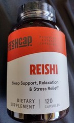 FreshCap Reishi Mushroom Extract Capsules 120 Caps Mushroom Extract. exp 2/27