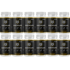Huntercaps Male Performance Supplement, (12 Pack) Official Endurance Support