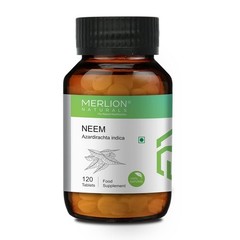 Merlion Naturals Neem Tablets Azardirachta indica 500mg x 120 Tablets