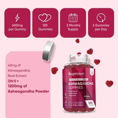 WeightWorld Ashwagandha Gummies 120 Count – Stress & Mood Support