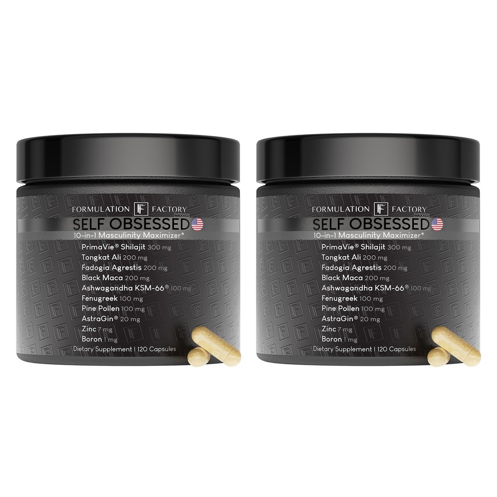 Formulation Factory Self Obsessed MAXXED 10-in-1 Men’s Vitality Supplement wi…