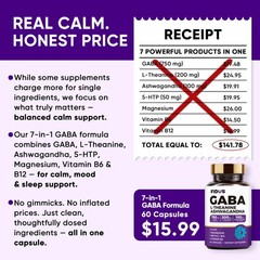 GABA L Theanine Ashwagandha Sleep Aid Melatonin Free