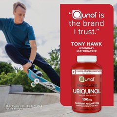 Qunol Mega Ubiquinol CoQ10 100mg Superior Absorption Heart Health 60ct x 2 bots