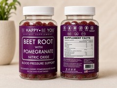 Lot of 2 Be Happy Be You Beet Root with Pomegranate Nitric Oxide Gummies 90 Ct