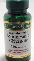 Nature’s Bounty High Absorption Magnesium Glycinate 240mg 60 Caps
