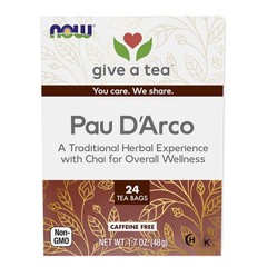 NOW, Pau D’Arco Tea, A Traditional Herbal Experience, Overall Wellness, 24-Count