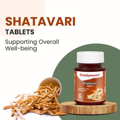 Baidyanath Shatavari Tablets 60 Tabs Wellness for Women Herbal Supplement pack 2