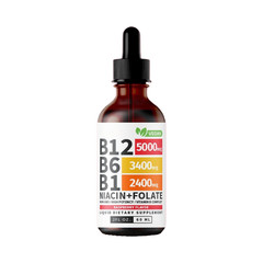 (1-Pack) Vitamin B12 and B6 Drops – High Quality Daily Vitamin B Blend Liquid Dr