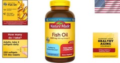Gluten-Free Omega-3 Fish Oil Softgels – 600mg Omega-3s for Heart Wellness