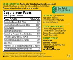 Super B-Complex with Vitamin C B-12 B-6 Folic Acid Biotin, 140 Tabs Gluten Free