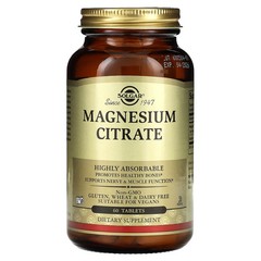 Magnesium Citrate, 60 Tablets (200 mg per Tablet)