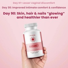 RADIANCY 120 Caps Vaginal Probiotic Collagen Blend Anti Aging Feminine Health