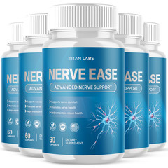 (5 Pack) Nerve Ease Nootropic Nerve Support Max Supplement NerveEase 300 Capsule