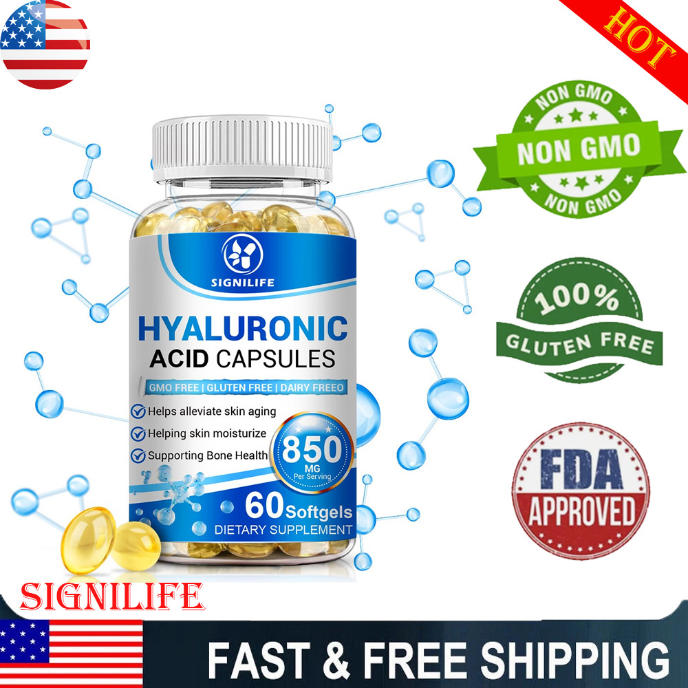 Hydrating Hyaluronic Acid Capsules Supports Anti-Aging Wrinkles & Joint Wellness